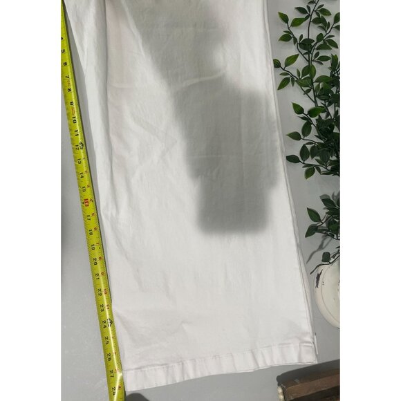 Style & Co. Womens White Wide-Leg Cotton/Spandex Pants Size 20W With Pockets - Picture 8 of 13